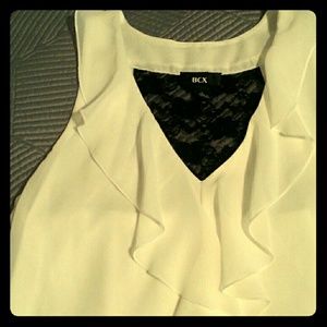 FLASH SALE!! White Lace Trim Top